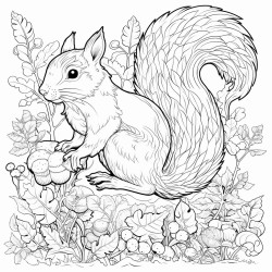 squirle in forest