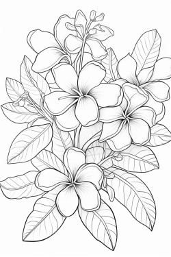 plumeria flowers