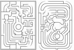 the letter a maze for coloring book