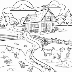 a farm scene