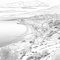 the dead sea israel  west bank  jordan