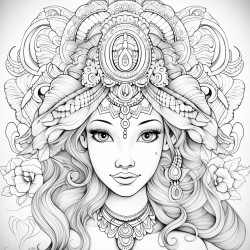 imagen aadida para colorear