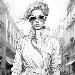fashion illustration runway cool outfit