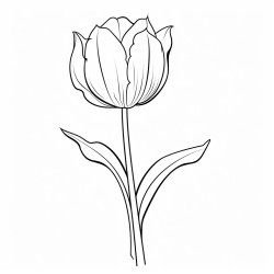 long stemmed tulip