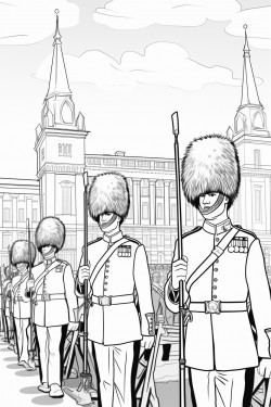 the uk kings guard in ceremony
