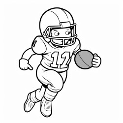 football player number 14