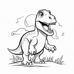 trex with simple background