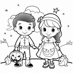 1 garon 4 ans et 1 fille 2 ans halloween