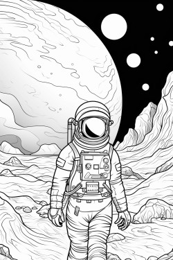 astronauts on planet mars