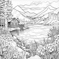 peaceful day at the lake