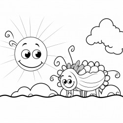 sun and caterpillar