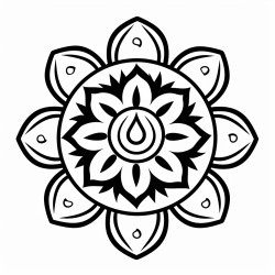 diwali rangoli drawing for kids