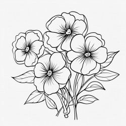 flower coloring page
