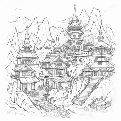 a fire kingdoms village