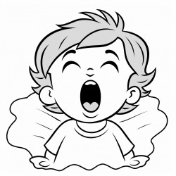 yawning child