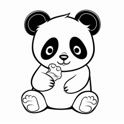 christmas panda bear