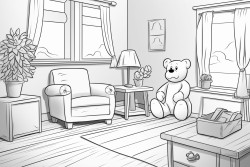 bear in the living room