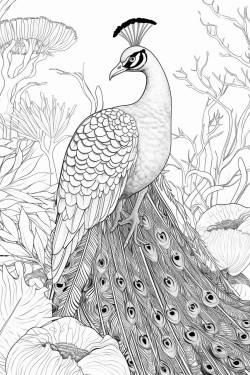 peacock in the jungle bolt lines