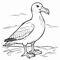 a cute icelandic albatross