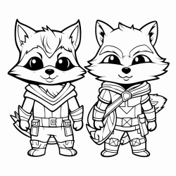 woodland animals dressed like super heros