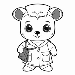 adorable nurse panda