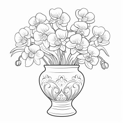 orchidee in einer vase