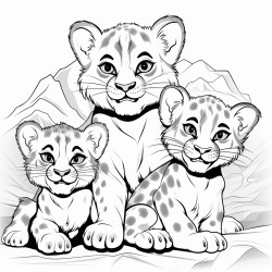 family cubs of ziraf