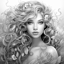 person with beautiful hair
