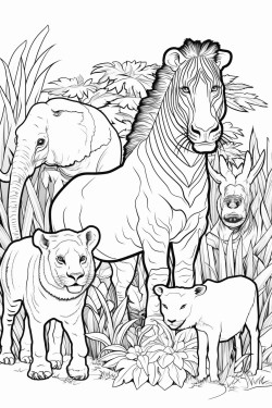 animales de safari