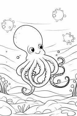 octopus in the ocean