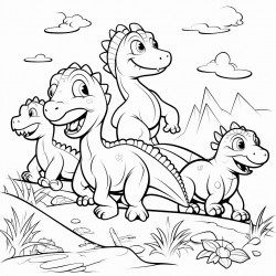 dinosaurios con escabadoras para ninos lindos