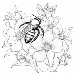 bumblebee visits flower