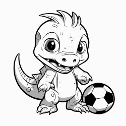 dinosaurio futbolista