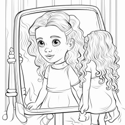 inner child in mirror across from adult