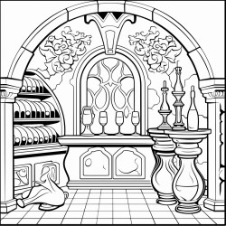 art neuveau wine cellar