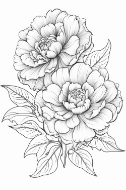 flower coloring book