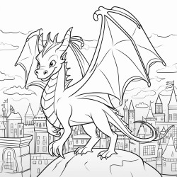 dragon on the city