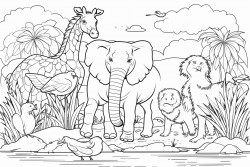 animals in the jungle