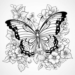 butterfly floral