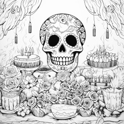 dia de les muertos ofrenda