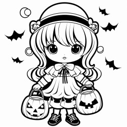 halloween girl kaiwaii