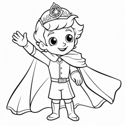 prince waving with a charming smile