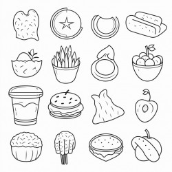 a food line out icons