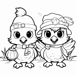 baby chickens dressed up for halloween