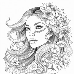 beautiful woman during the summer