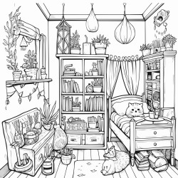 simple aesthetic witchy bedroom