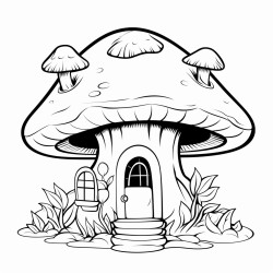a fairy mushroom house