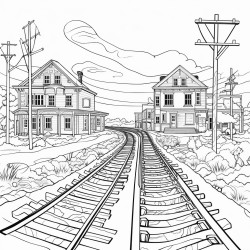 abandoned railroad crossing intersection