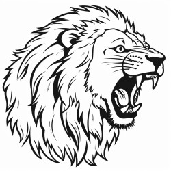 lion snarling