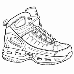 a basketball shoe with a baseball glove pattern and stitching details